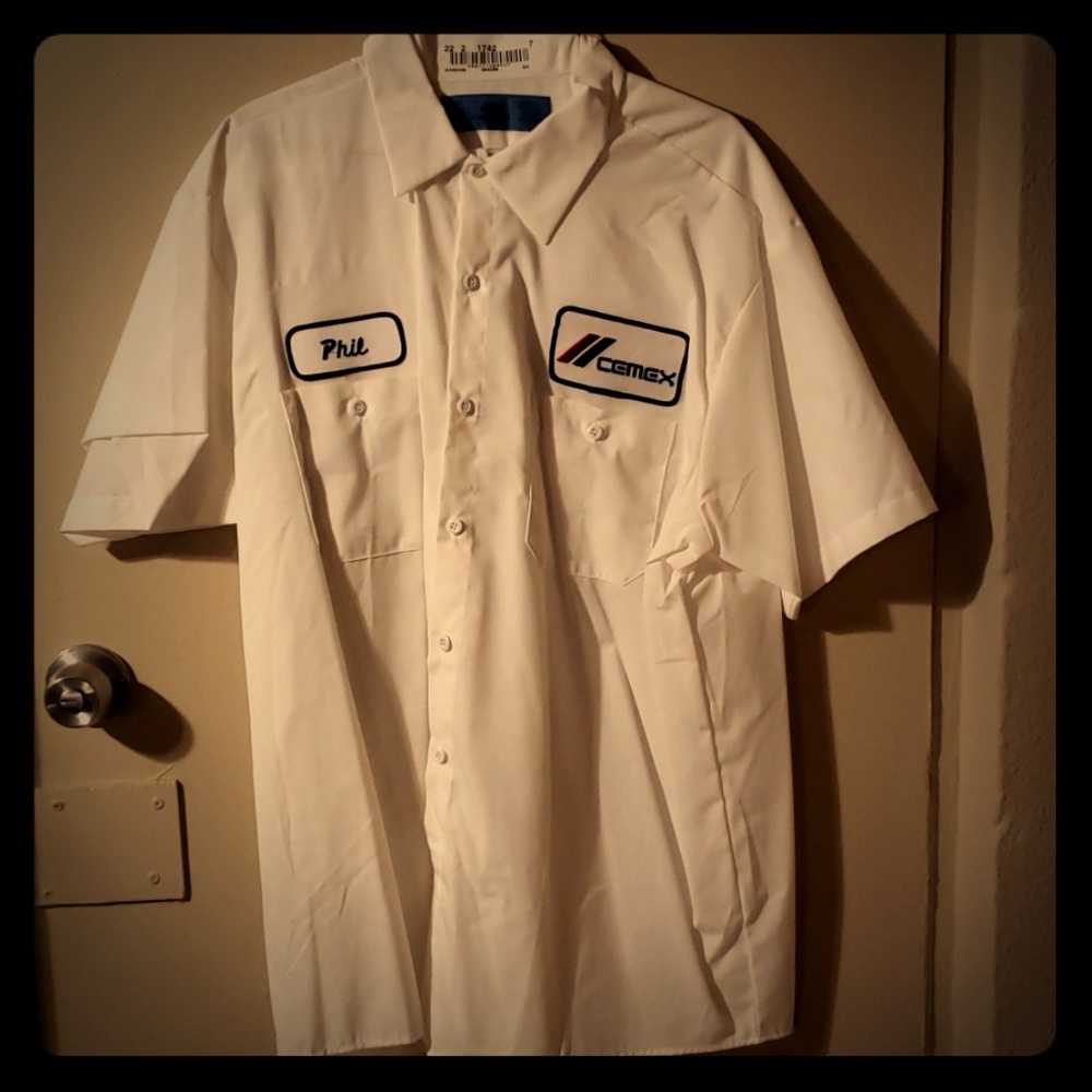 Unused Employee Workwear SS XL Shirt Logo Patches